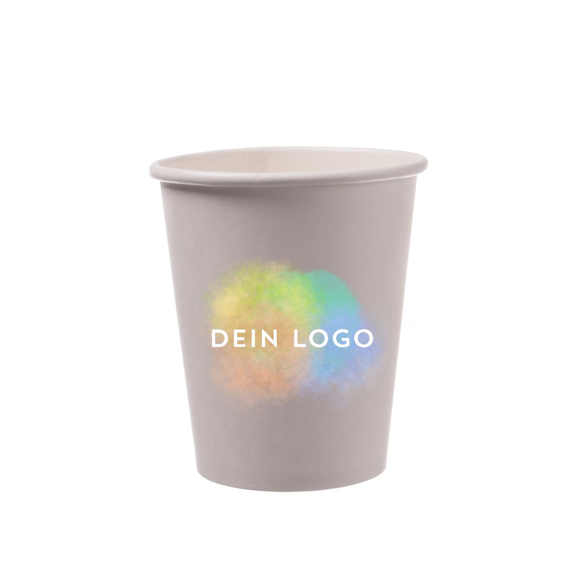 Logodruck | Pappbecher Singlewall bedrucken 